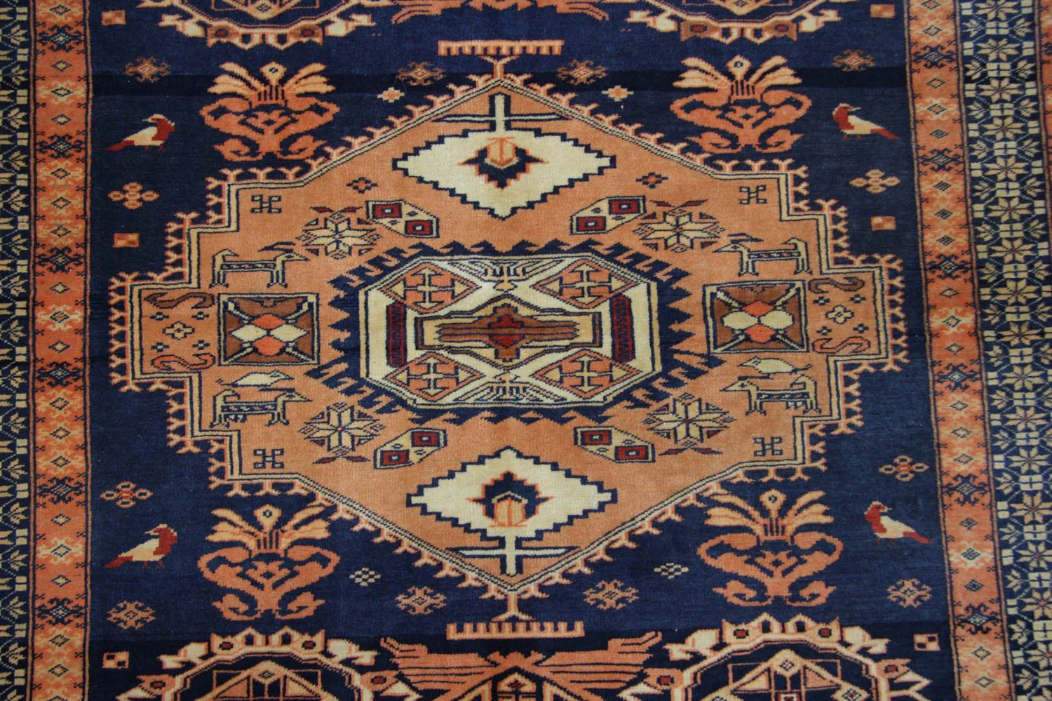 Afghan Teppich 129 x 107 cm - blau - Image 2