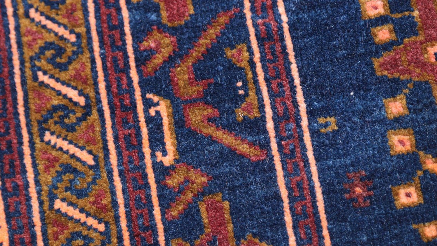 Afghan Teppich 136 x 95 cm - blau - Image 2