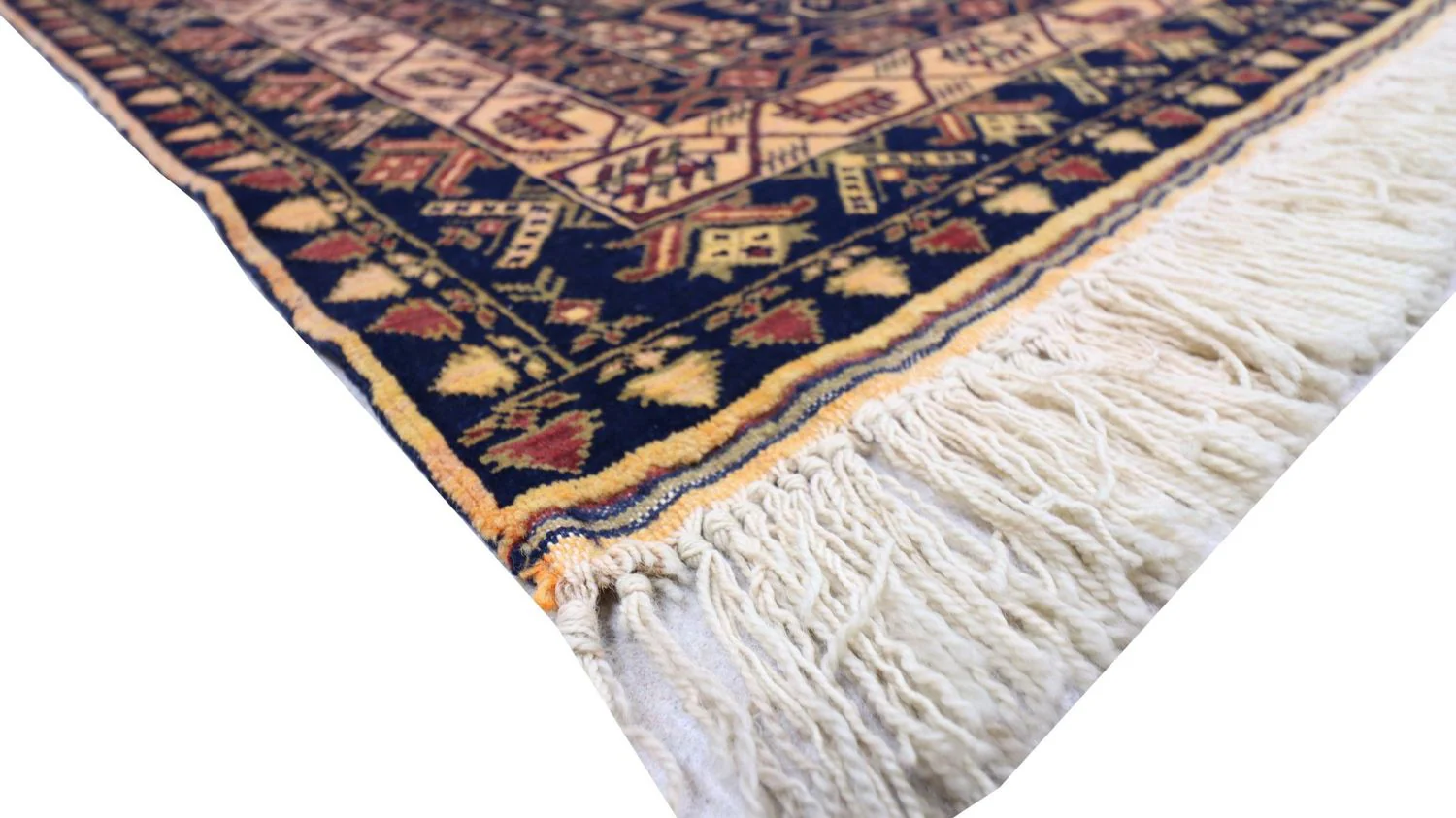 Afghan Teppich 142 x 96 cm - dunkelblau - Image 3