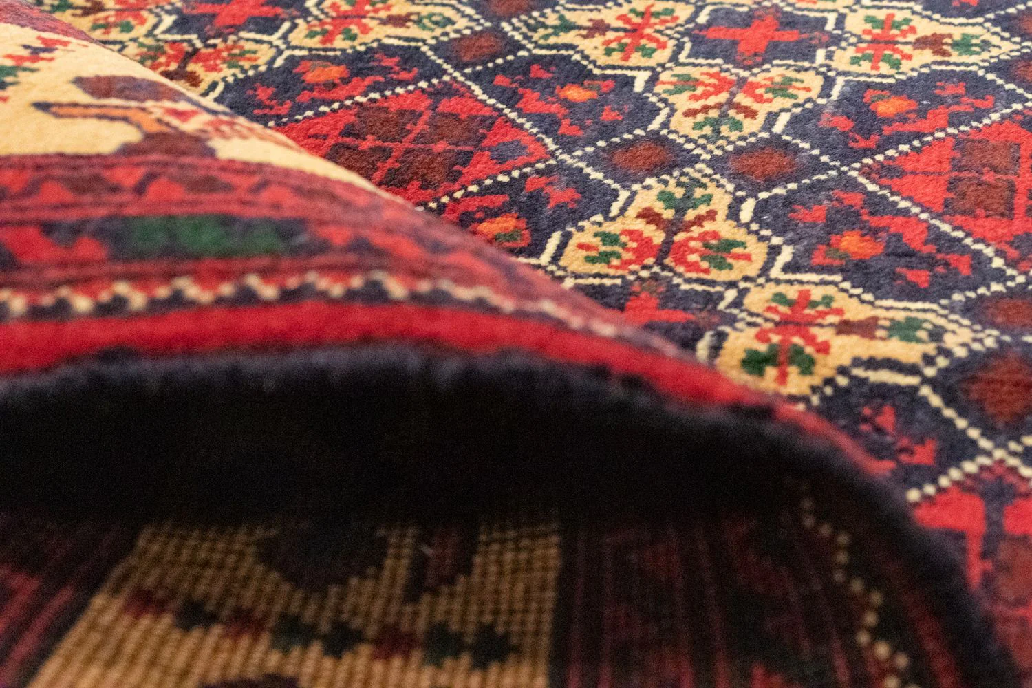Afghan Teppich 143 x 105 cm - rot - Image 4