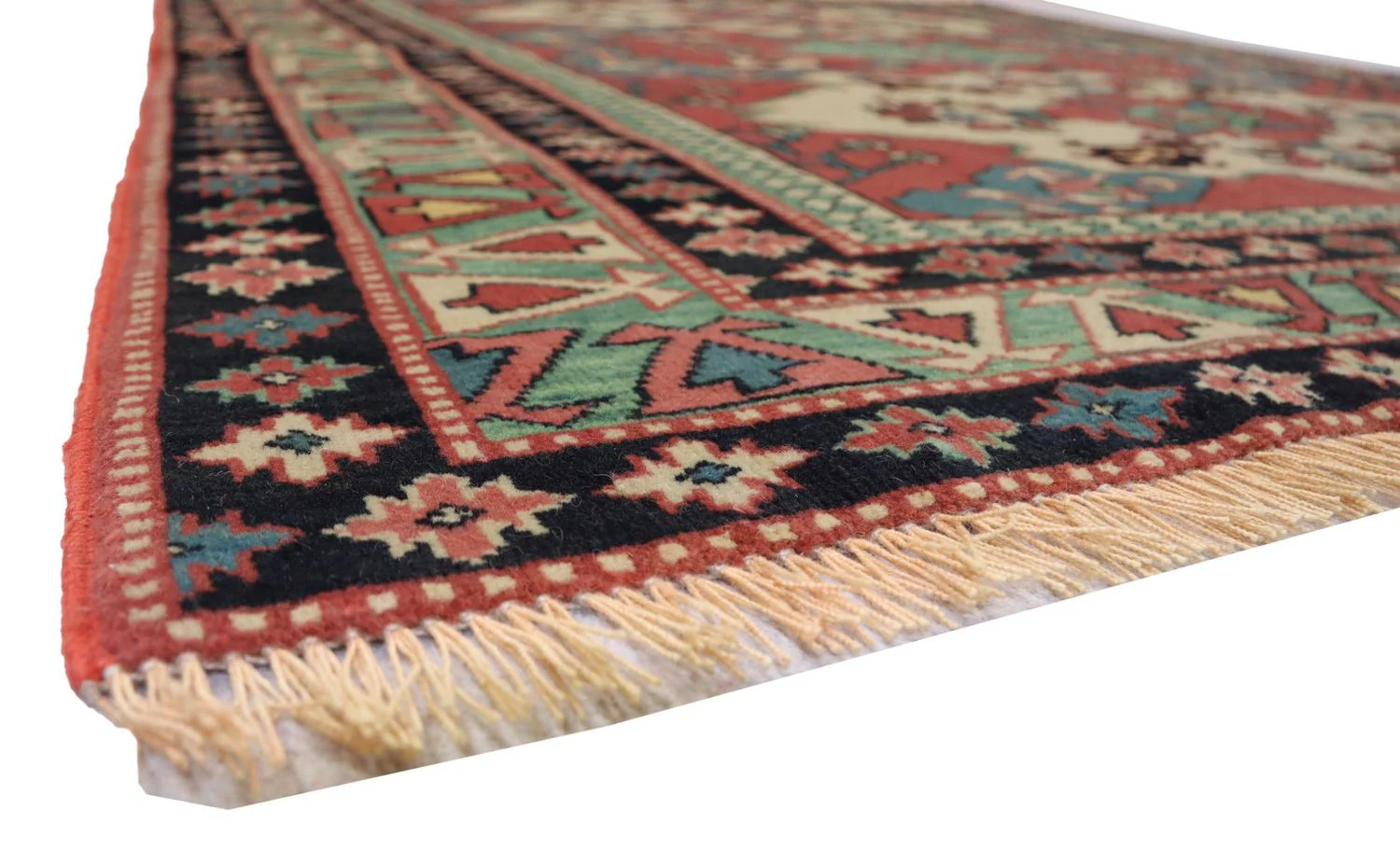 Afghan Teppich 145 x 135 cm - rot - Image 3