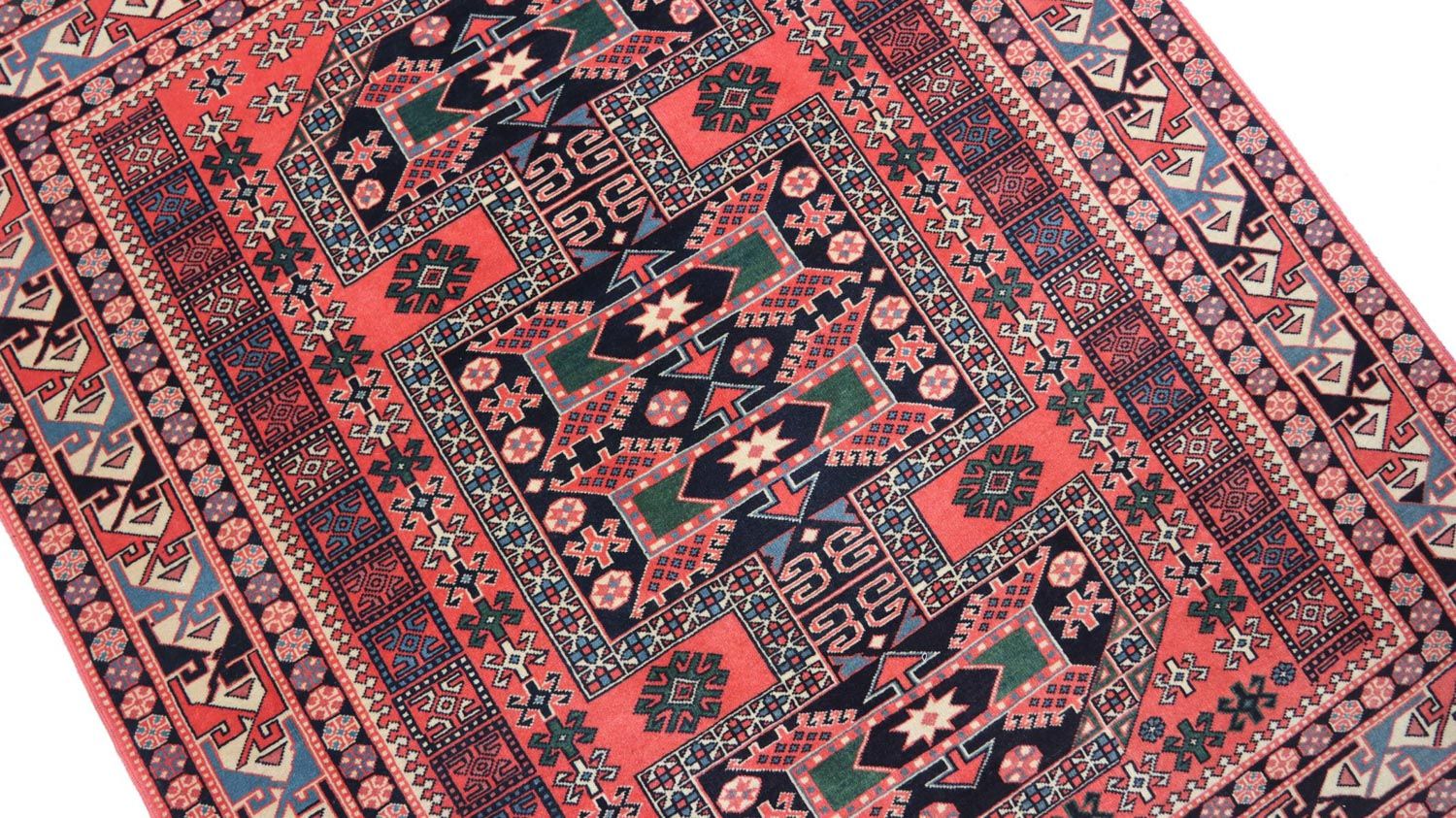 Afghan Teppich 153 x 134 cm - rot - Image 3