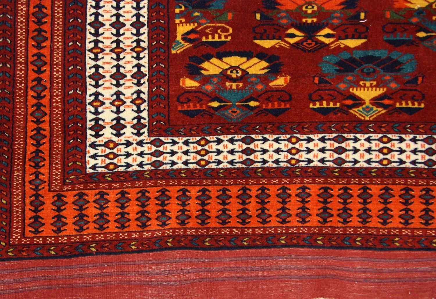Afghan Teppich 160 x 130 cm - rost - Image 3