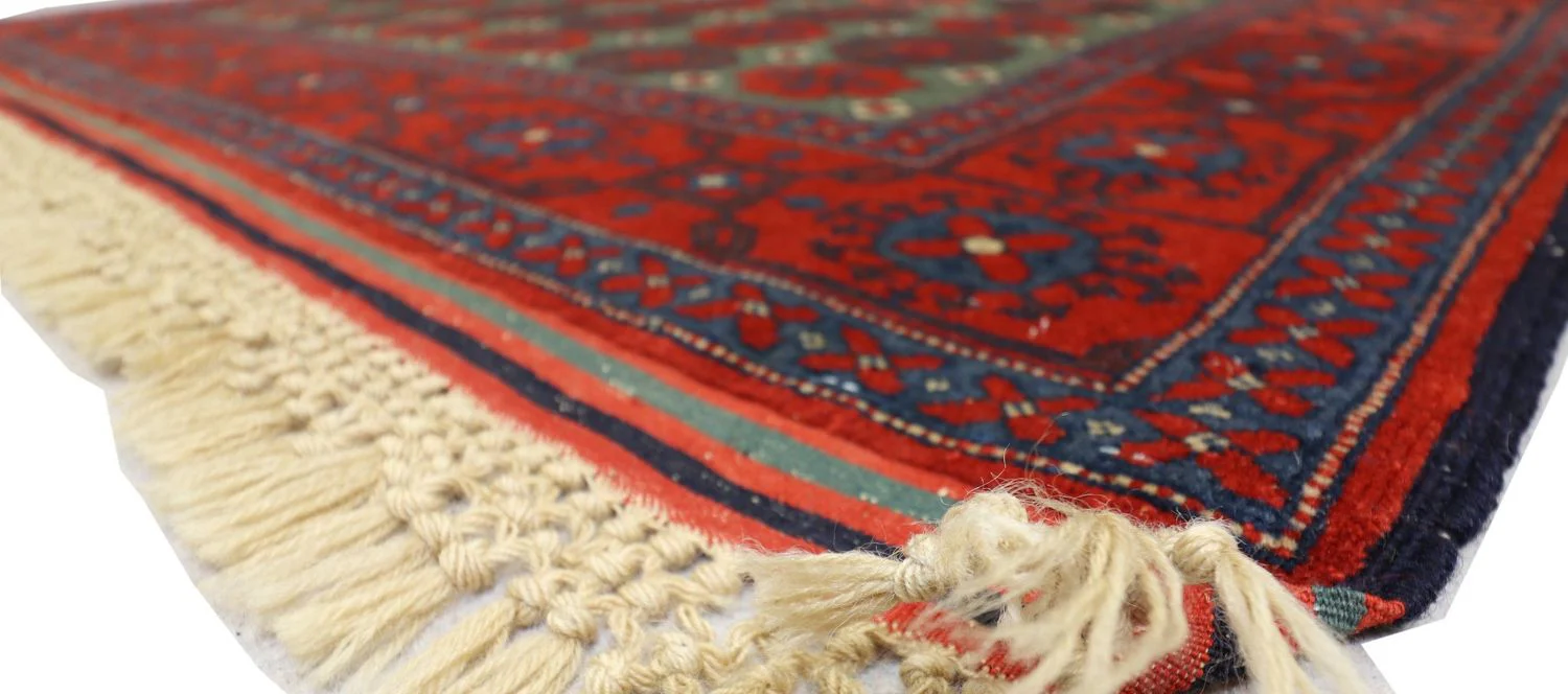 Afghan Teppich 170 x 130 cm - dunkelrot - Image 4