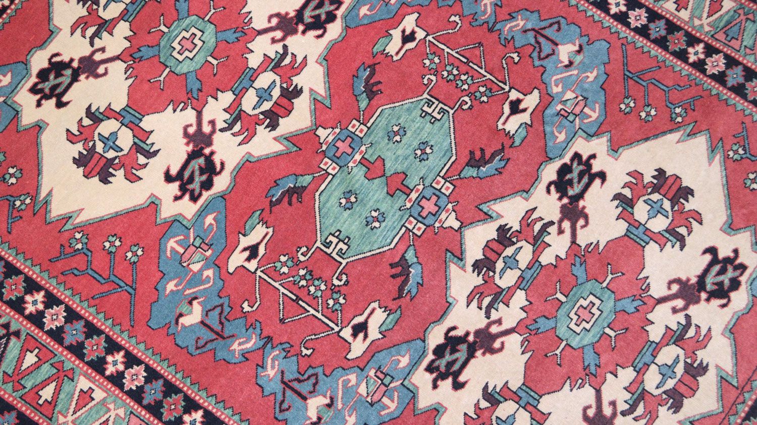 Afghan Teppich 170 x 138 cm - rot - Image 2