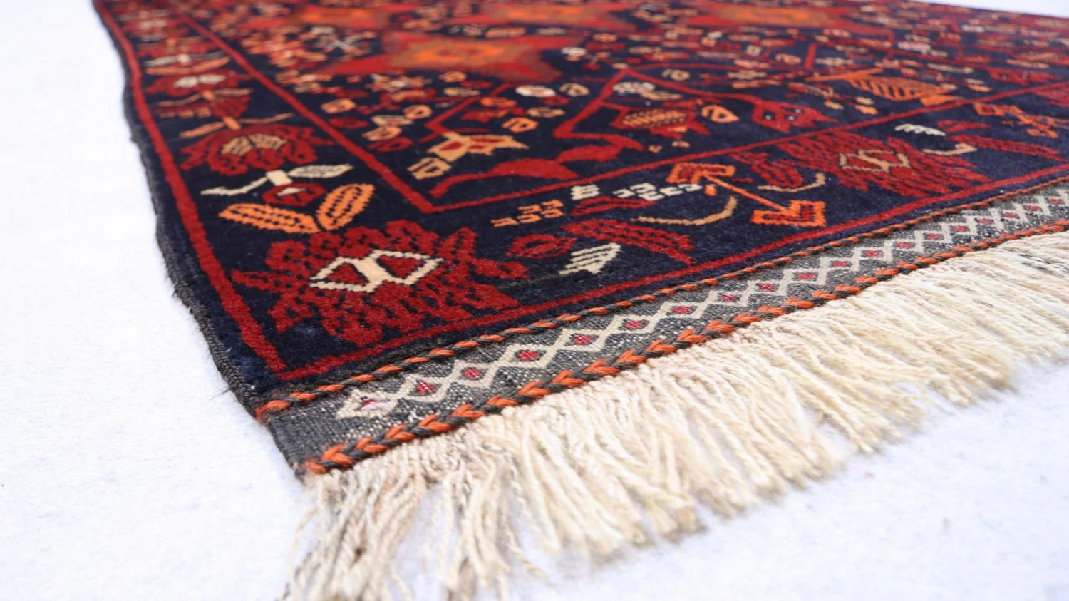 Afghan Teppich 172 x 100 cm - rot - Image 3
