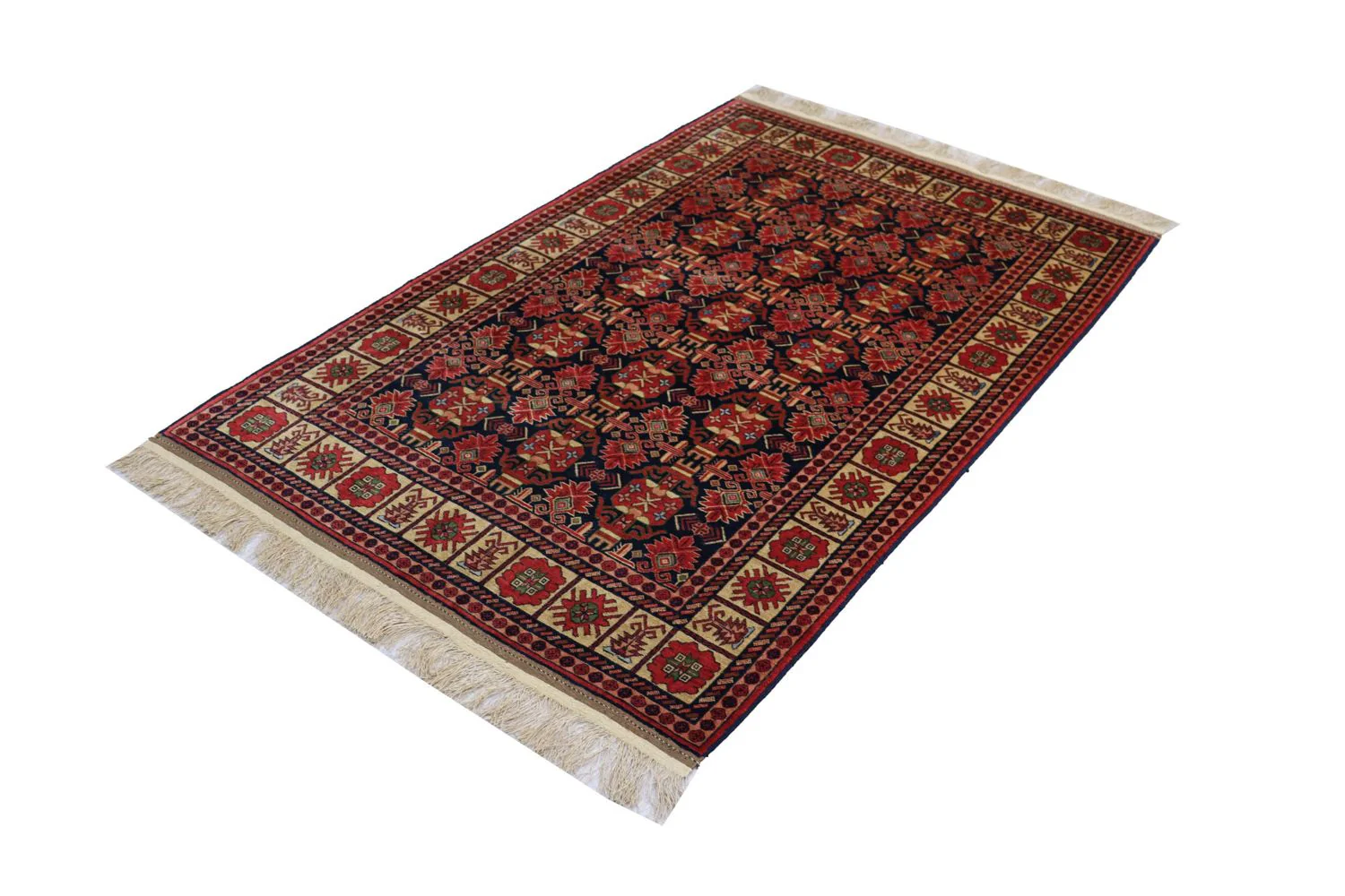 Afghan Teppich 182 x 121 cm - rot - Image 4