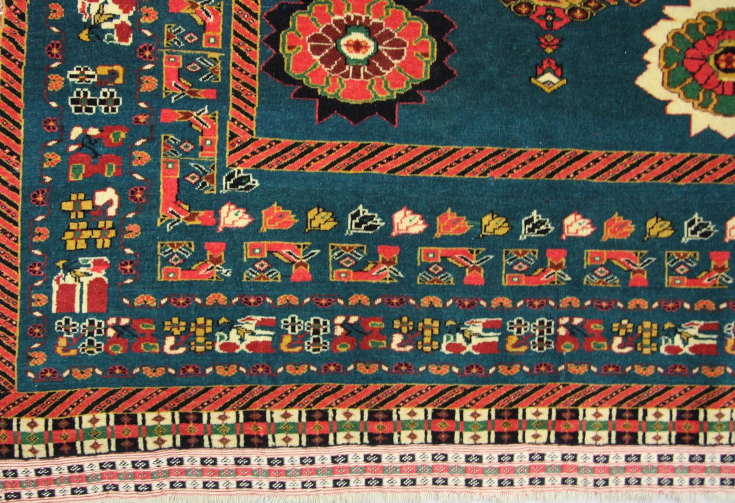Afghan Teppich 182 x 123 cm - blau - Image 3