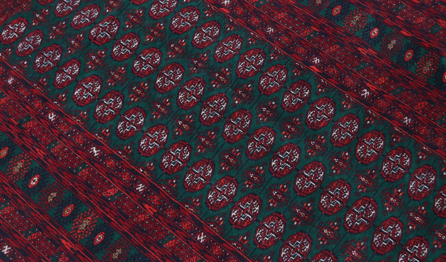 Afghan Teppich 189 x 124 cm - dunkelrot - Image 2