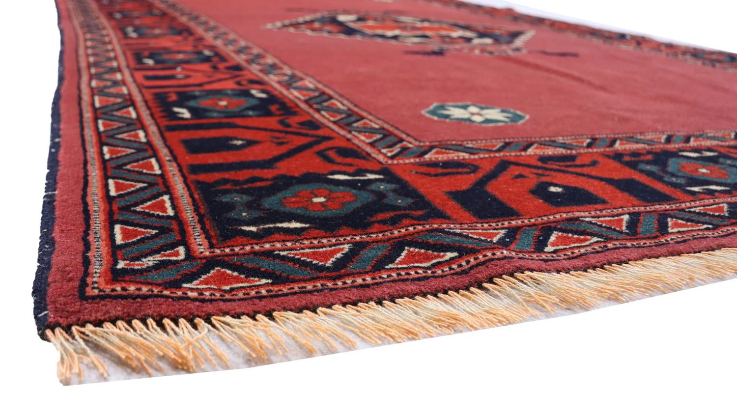 Afghan Teppich 190 x 129 cm - rot - Image 3