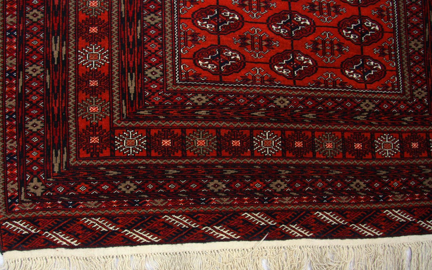 Afghan Teppich 193 x 134 cm - rot - Image 3