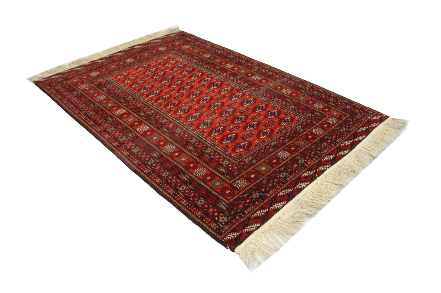 Afghan Teppich 193 x 134 cm - rot - Image 4