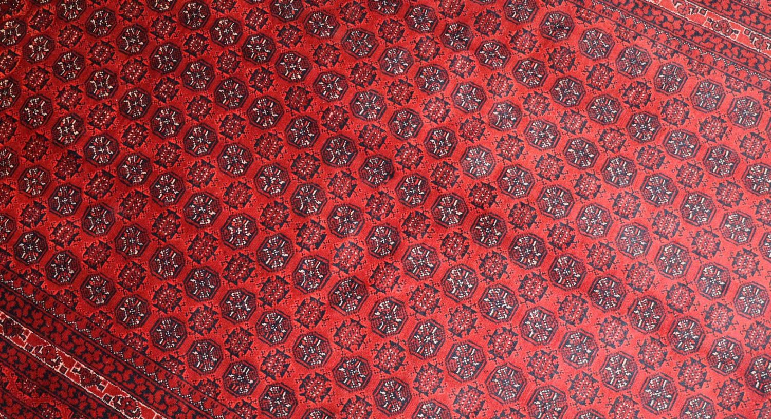 Afghan Teppich 193 x 144 cm - dunkelrot - Image 2