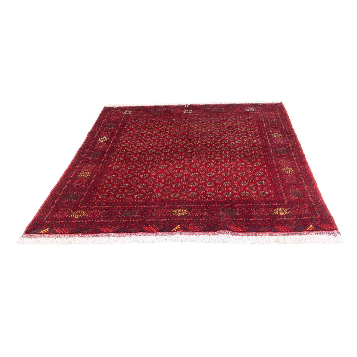 Afghan Teppich - 193 x 148 cm - rot - Image 5