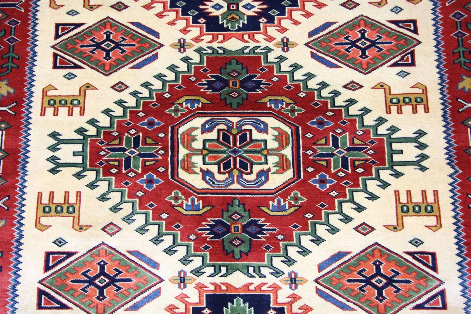 Afghan Teppich 194 x 146 cm - beige - Image 2