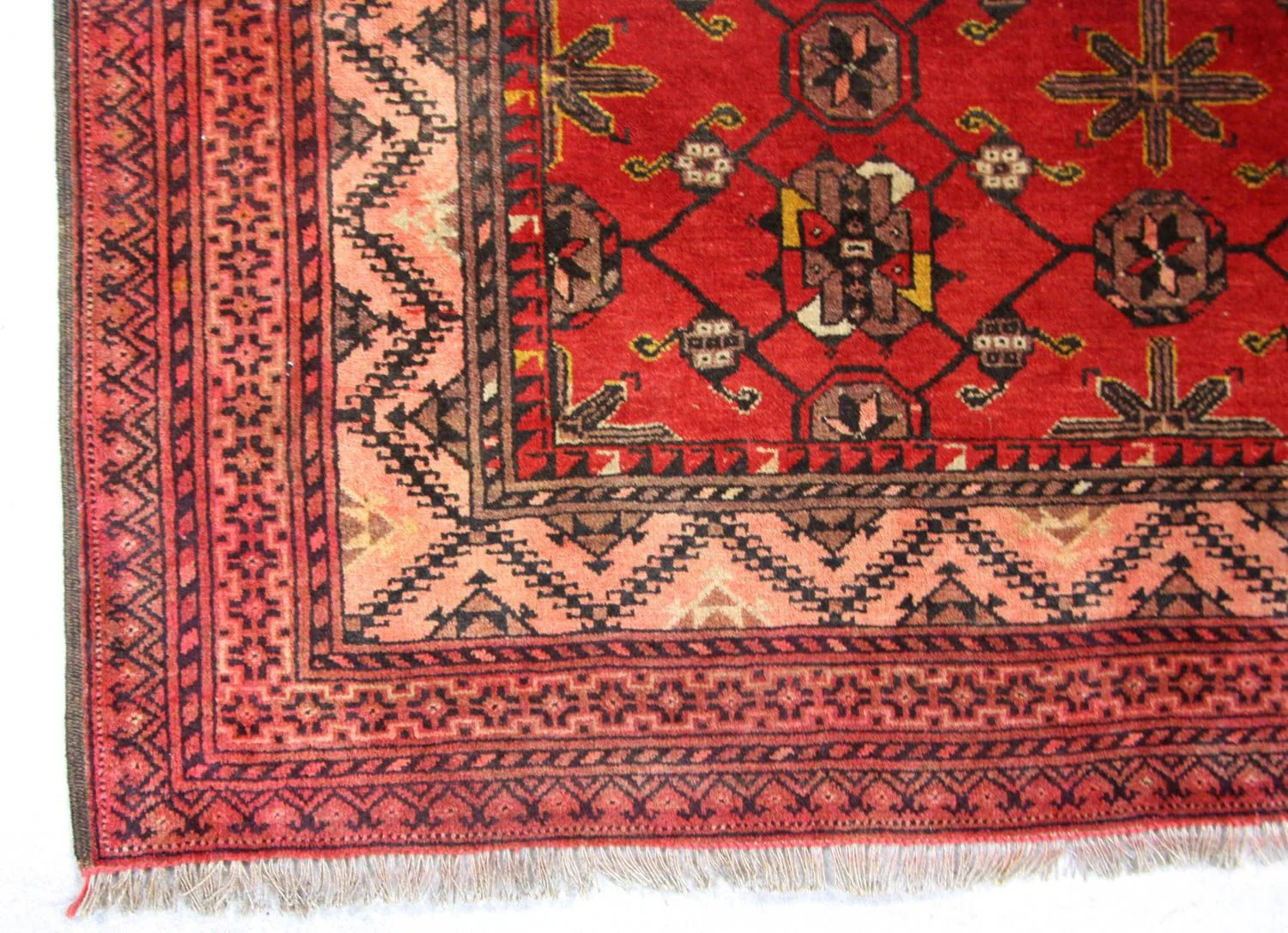 Afghan Teppich 196 x 126 cm - rot - Image 2