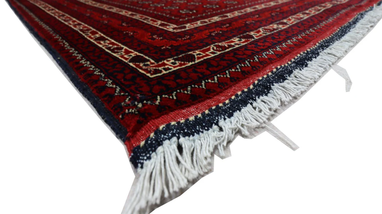 Afghan Teppich 196 x 147 cm - dunkelrot - Image 3