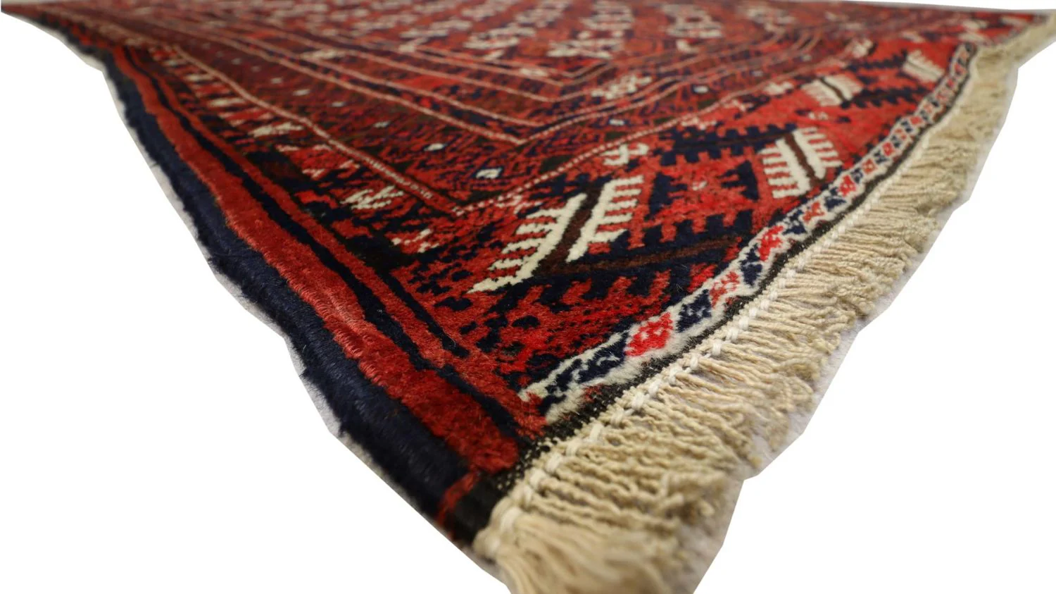 Afghan Teppich 229 x 123 cm - dunkelrot - Image 4