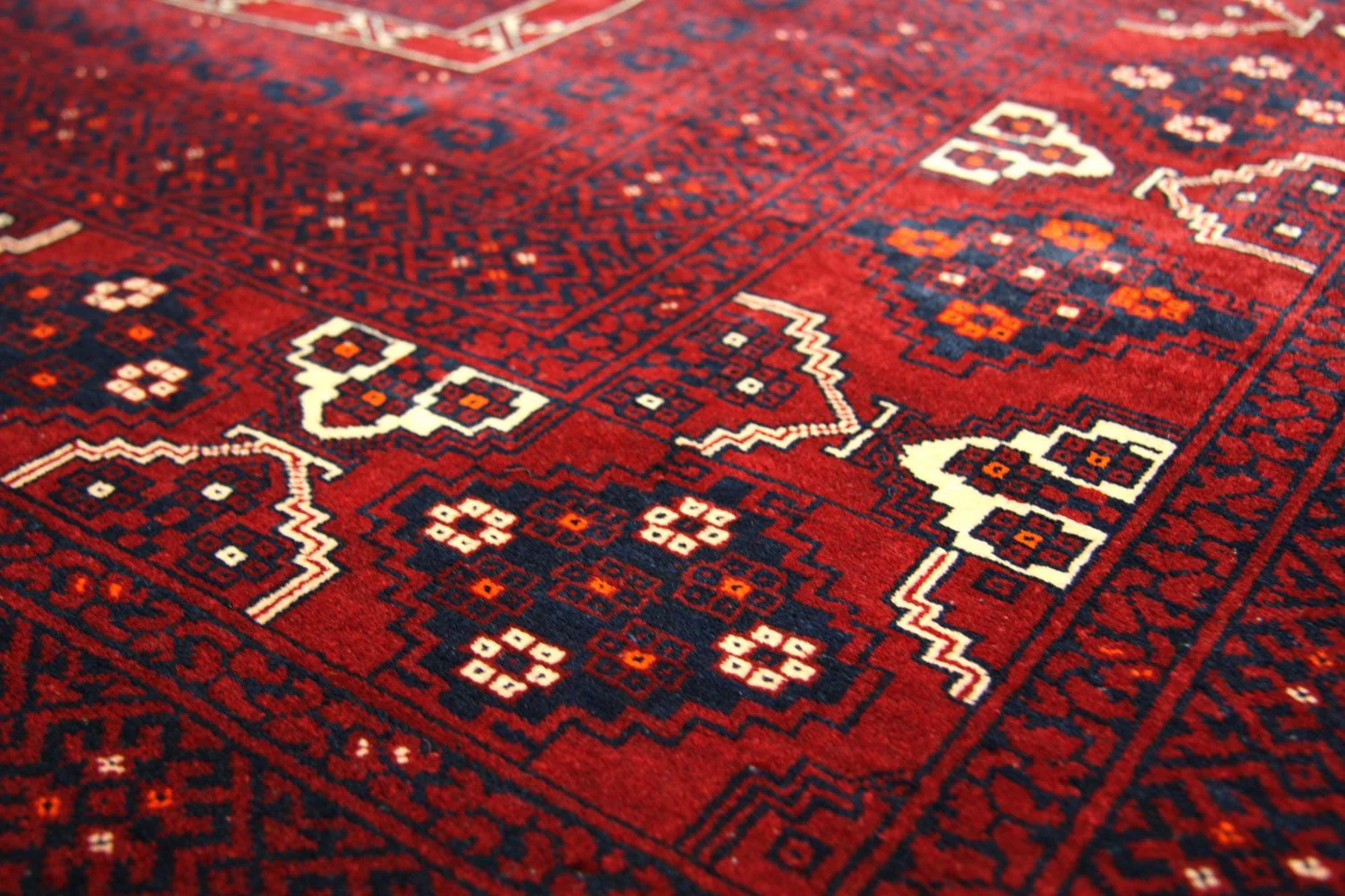 Afghan Teppich 230 x 177 cm - rot - Image 2