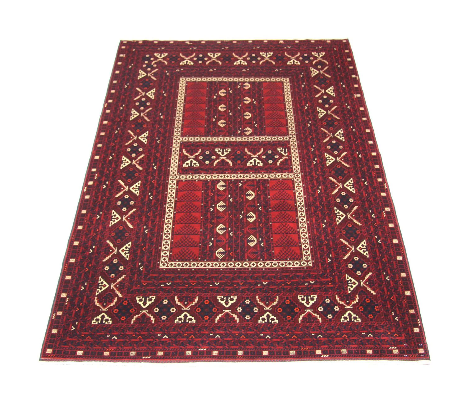 Afghan Teppich 244 x 157 cm - rot