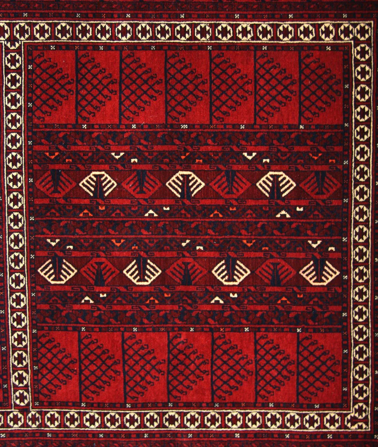Afghan Teppich 244 x 157 cm - rot - Image 2