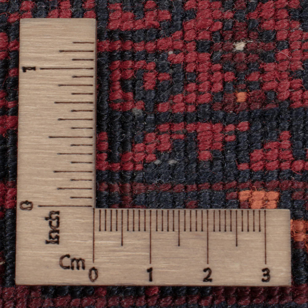 Afghan Teppich - 246 x 159 cm - dunkelrot - Image 7