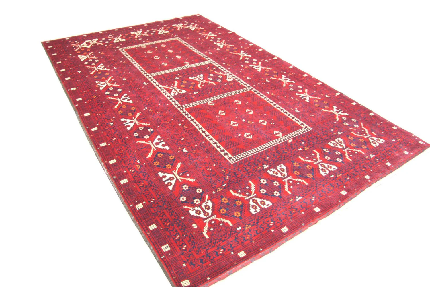 Afghan Teppich 248 x 158 cm - rot - Image 3