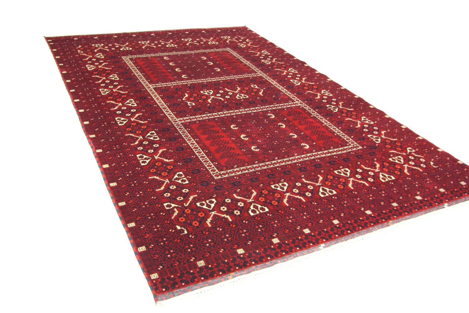 Afghan Teppich 250 x 170 cm - rot - Image 3