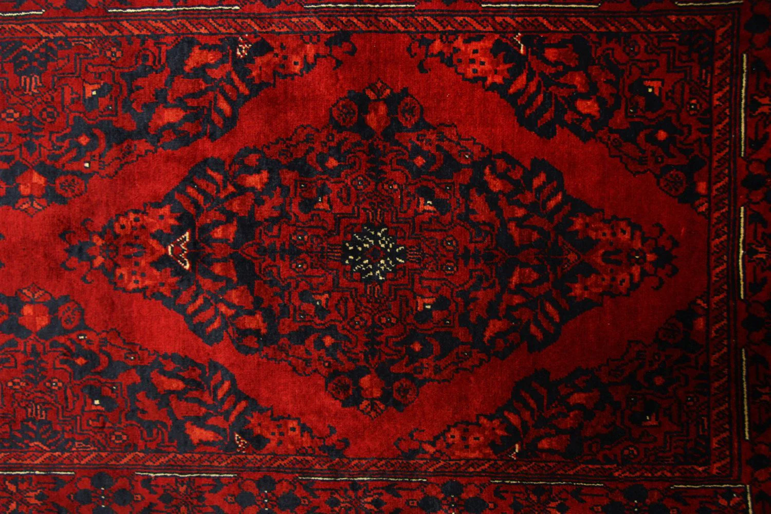 Afghan Teppich 287 x 77 cm - rot - Image 2