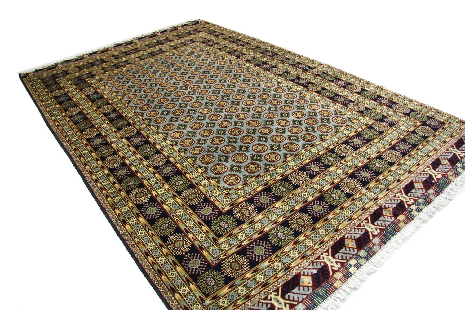 Afghan Teppich 298 x 199 cm - blau - Image 4