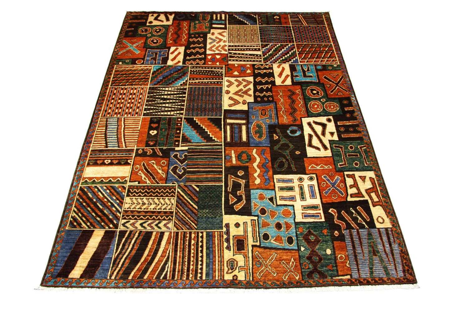 Afghan Teppich 305 x 220 cm - mehrfarbig