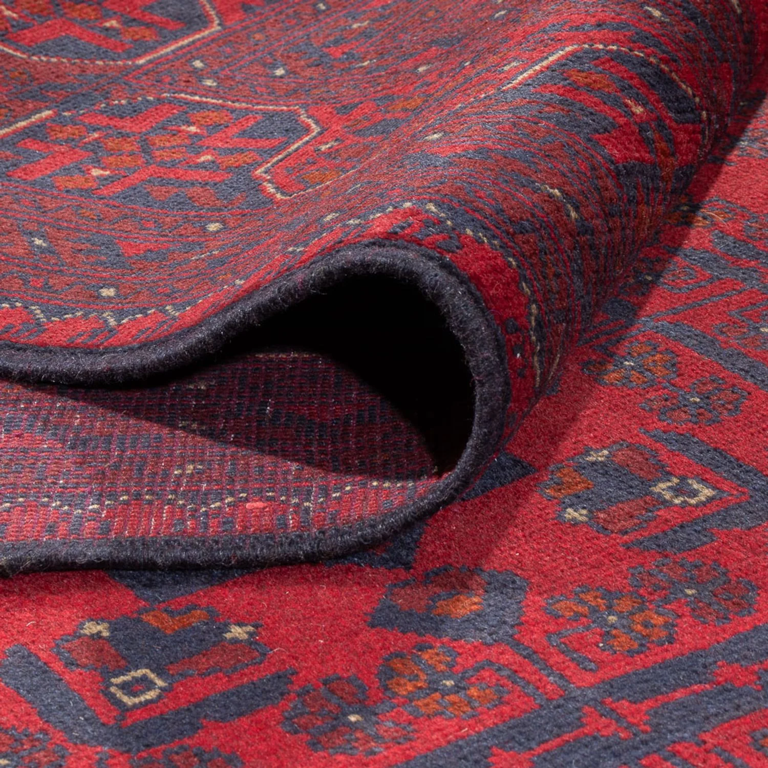 Afghan Teppich - 391 x 305 cm - bordeauxrot - Image 4