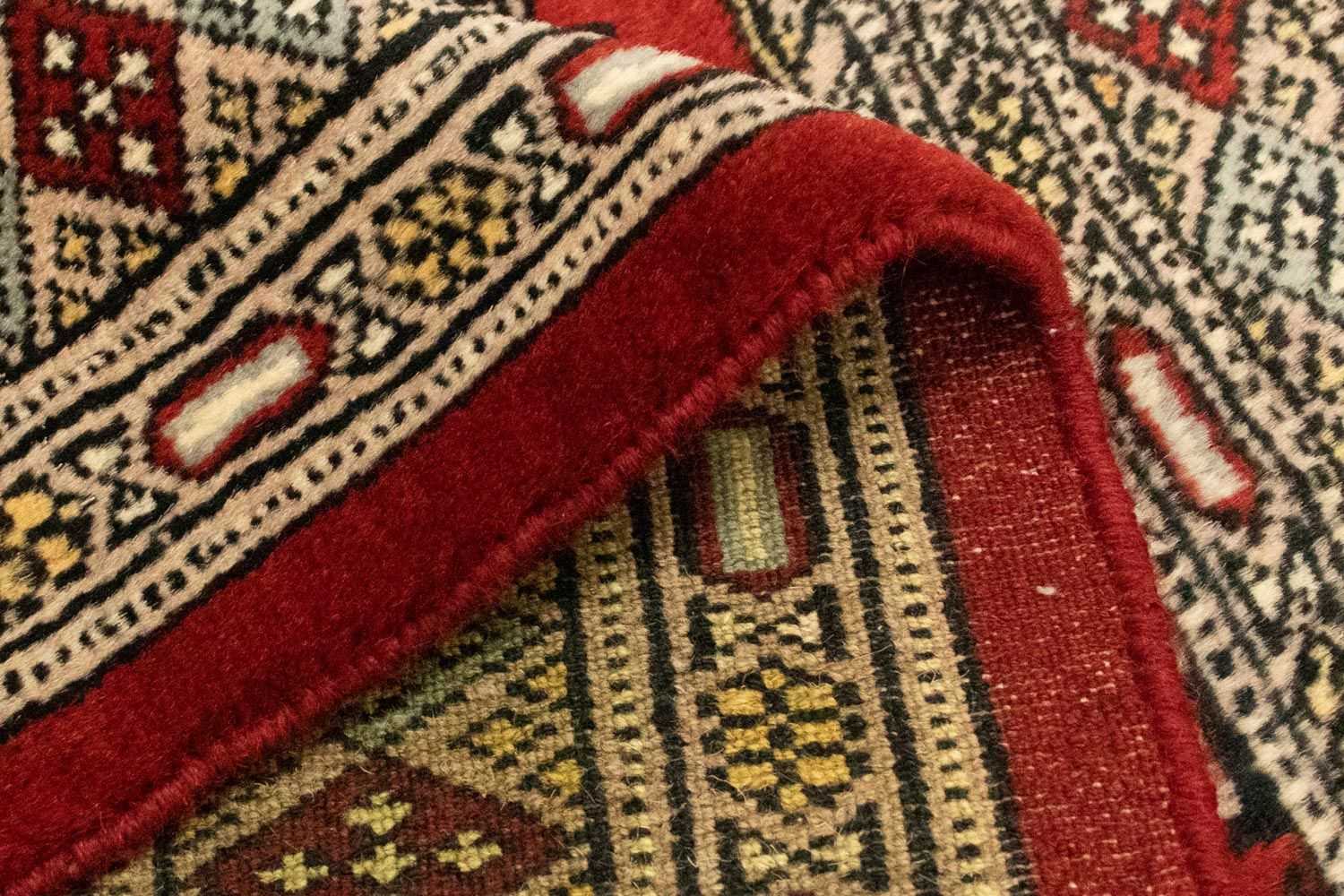 Afghan Teppich - Buchara 124 x 79 cm - rot - Image 3