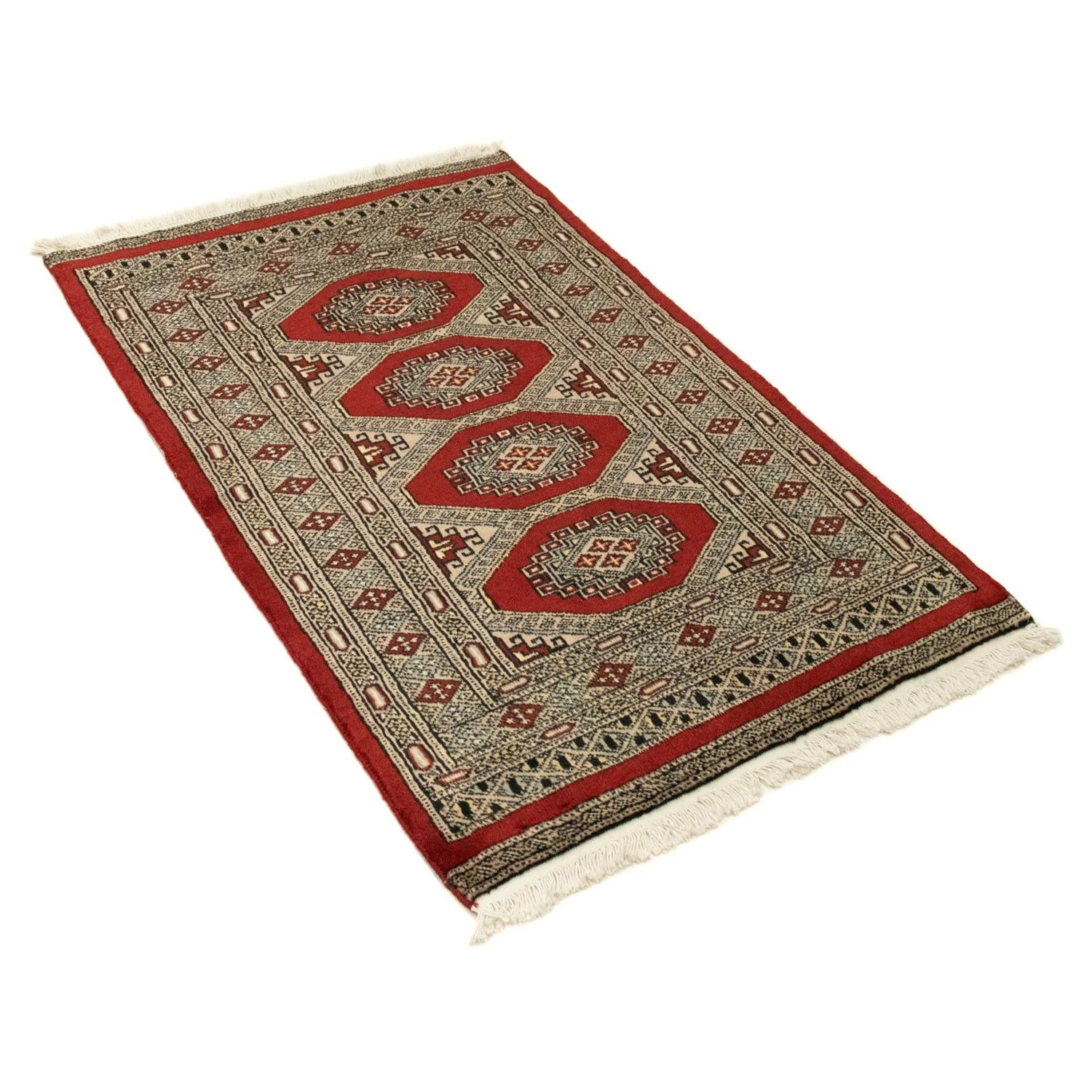 Afghan Teppich - Buchara 124 x 79 cm - rot - Image 4