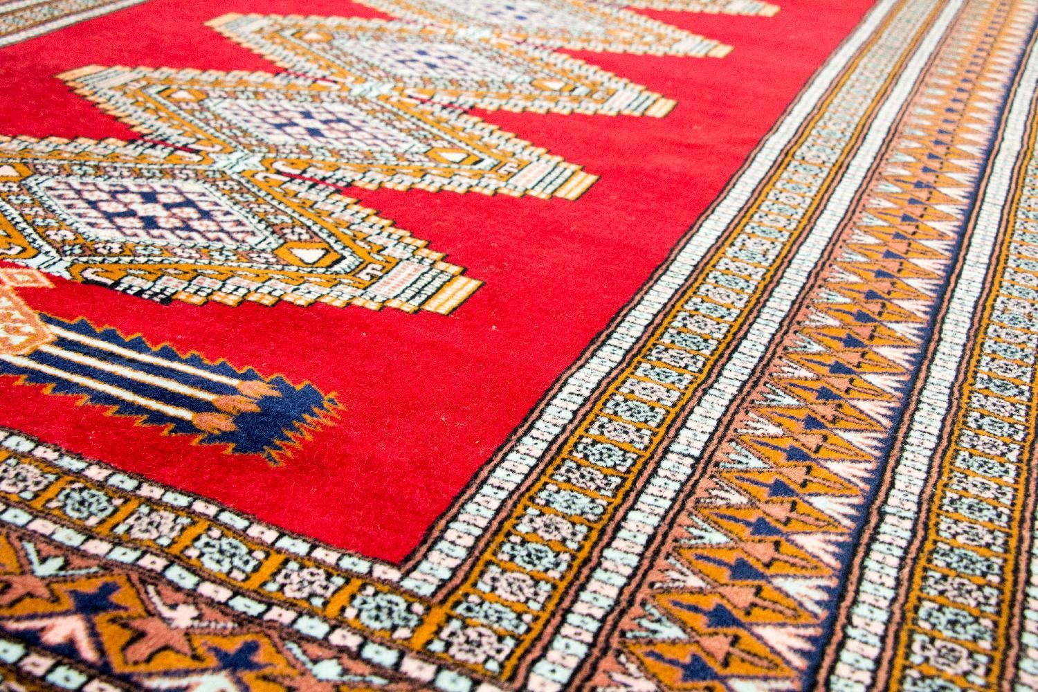 Afghan Teppich - Buchara 168 x 130 cm - rot - Image 3
