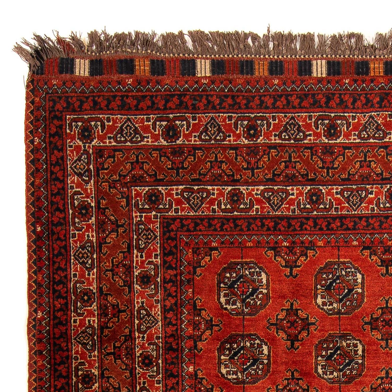 Afghan Teppich - Buchara 199 x 124 cm - dunkelrot - Image 3