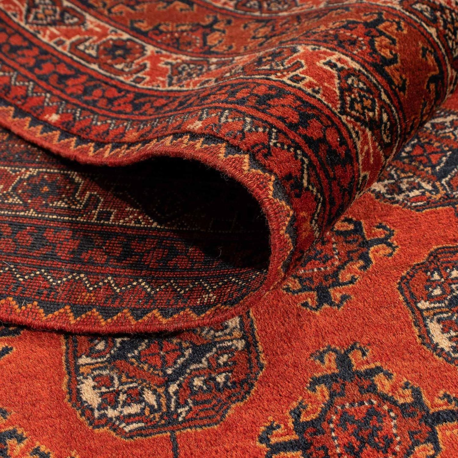 Afghan Teppich - Buchara 199 x 124 cm - dunkelrot - Image 4
