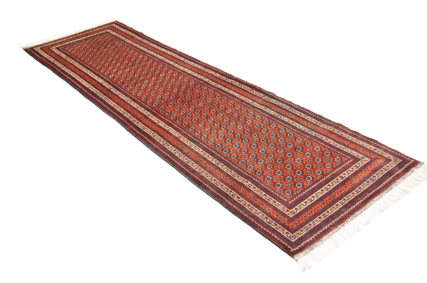 Afghan Teppich - Buchara 290 x 89 cm - rot - Image 3