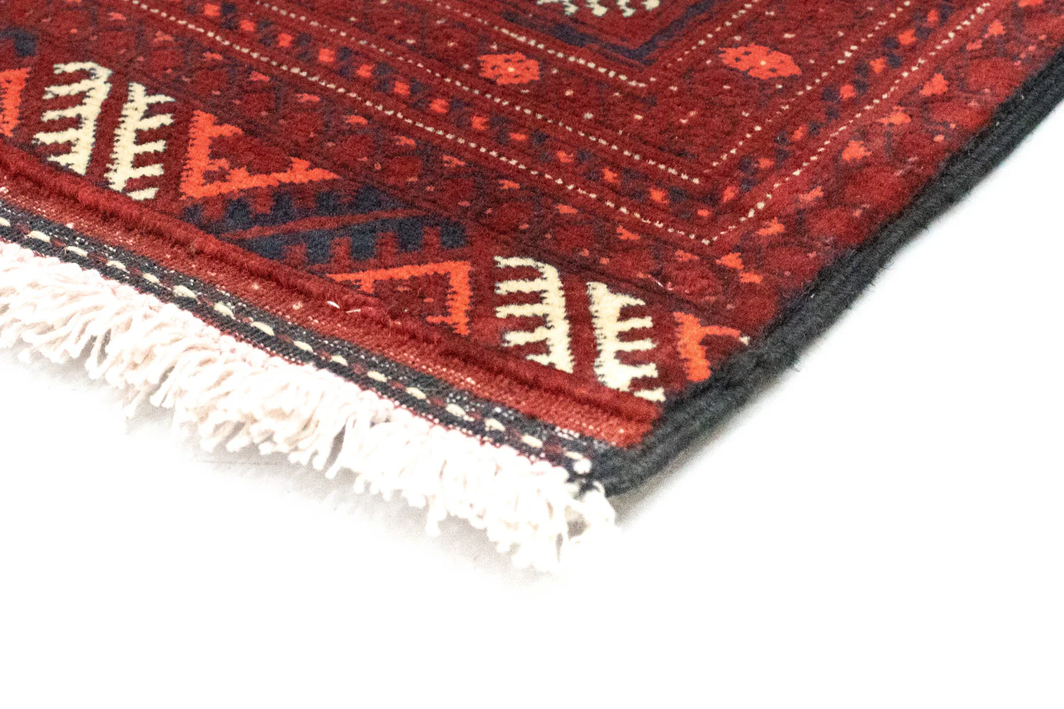 Afghan Teppich - Buchara 293 x 87 cm - dunkelrot - Image 2