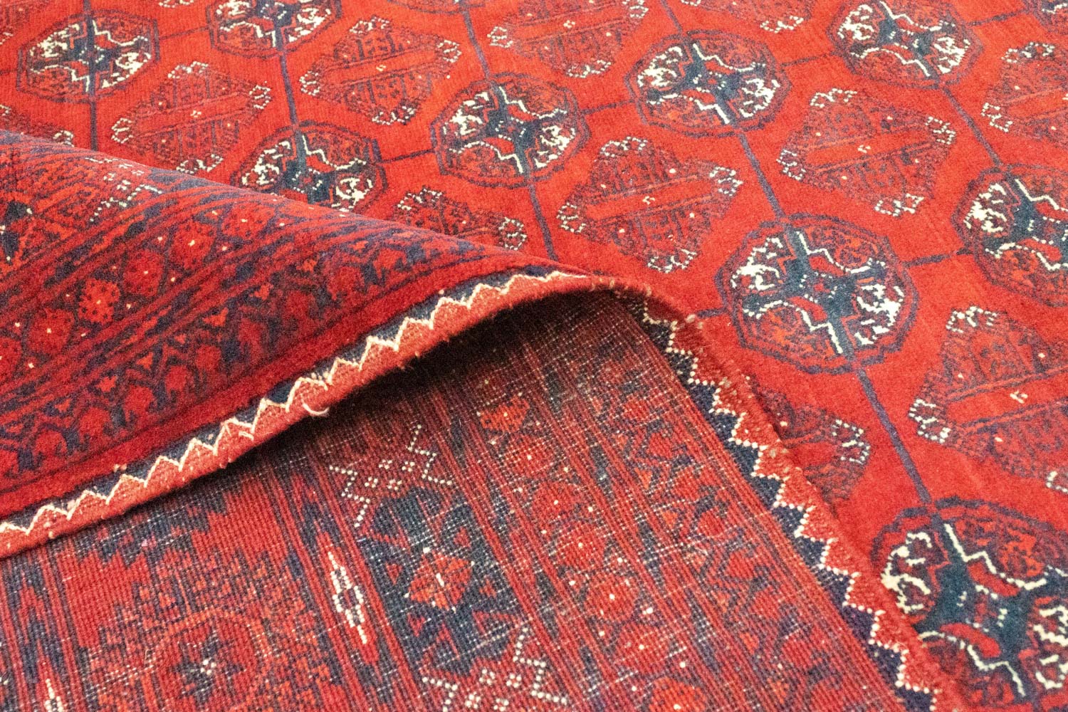 Afghan Teppich - Buchara 294 x 200 cm - dunkelrot - Image 4