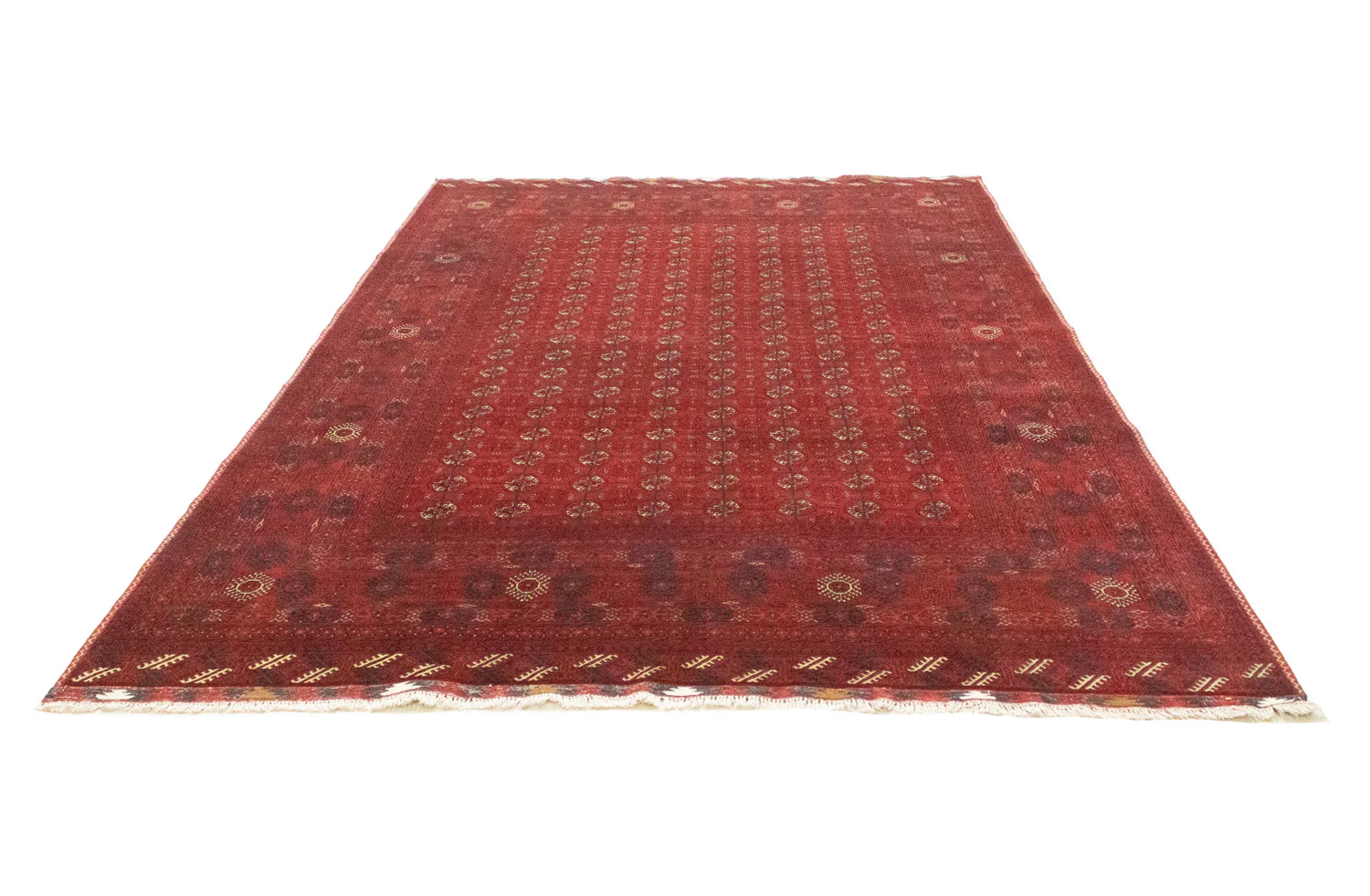 Afghan Teppich - Buchara 294 x 200 cm - dunkelrot - Image 5