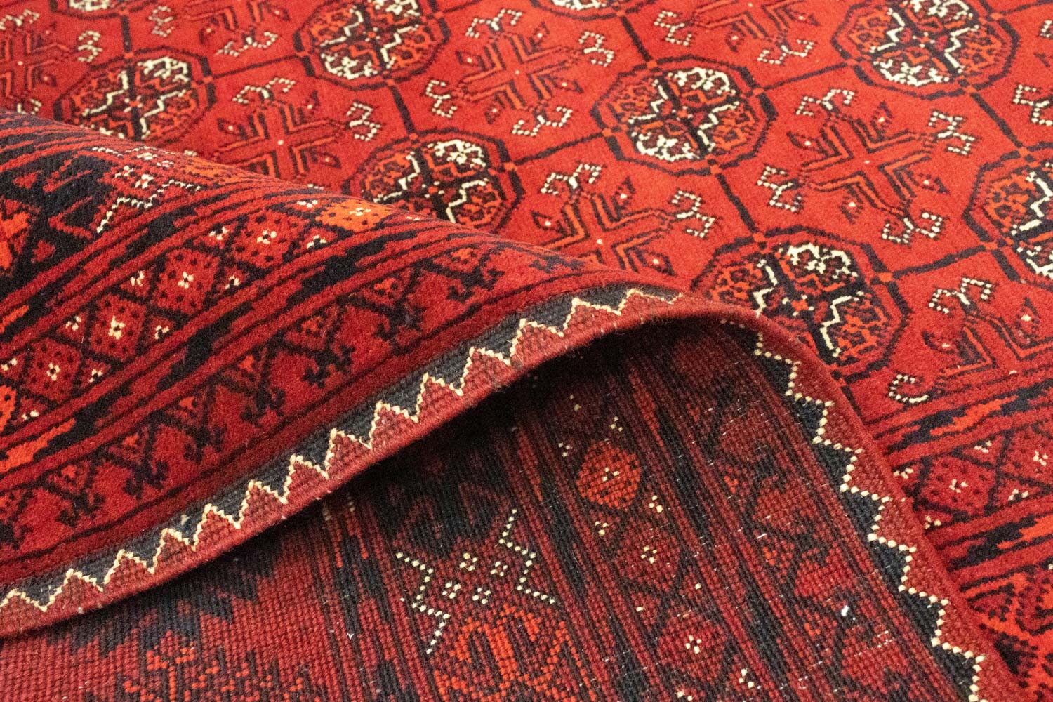 Afghan Teppich - Buchara 295 x 199 cm - dunkelrot - Image 4