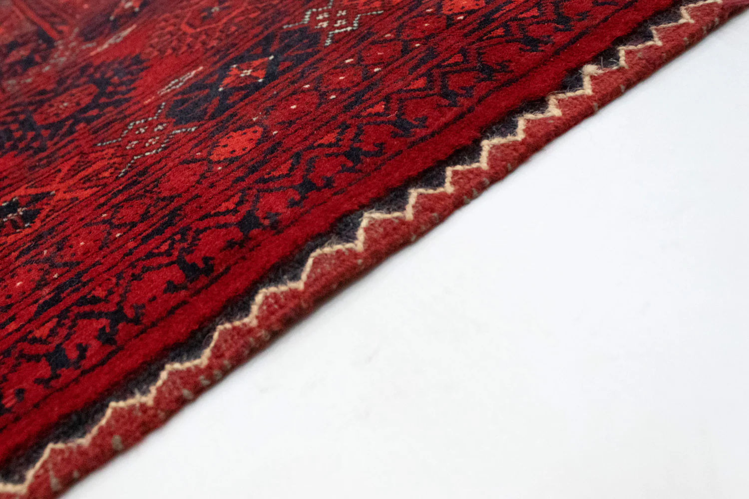 Afghan Teppich - Buchara 298 x 200 cm - dunkelrot - Image 3