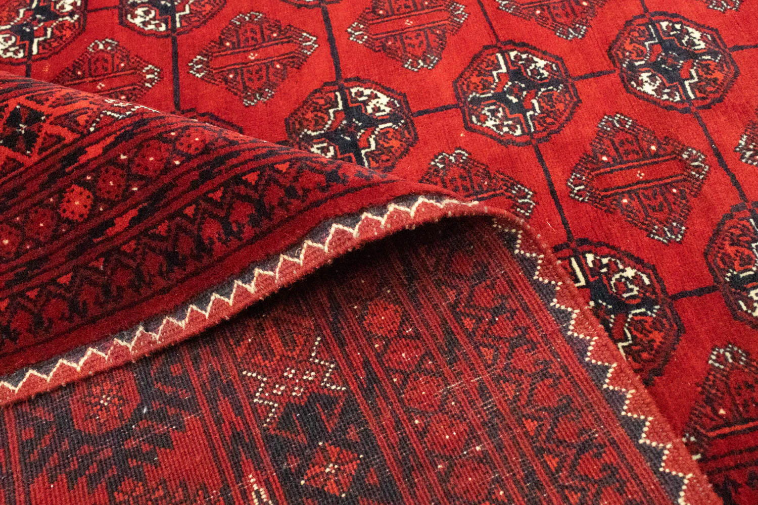 Afghan Teppich - Buchara 298 x 200 cm - dunkelrot - Image 4