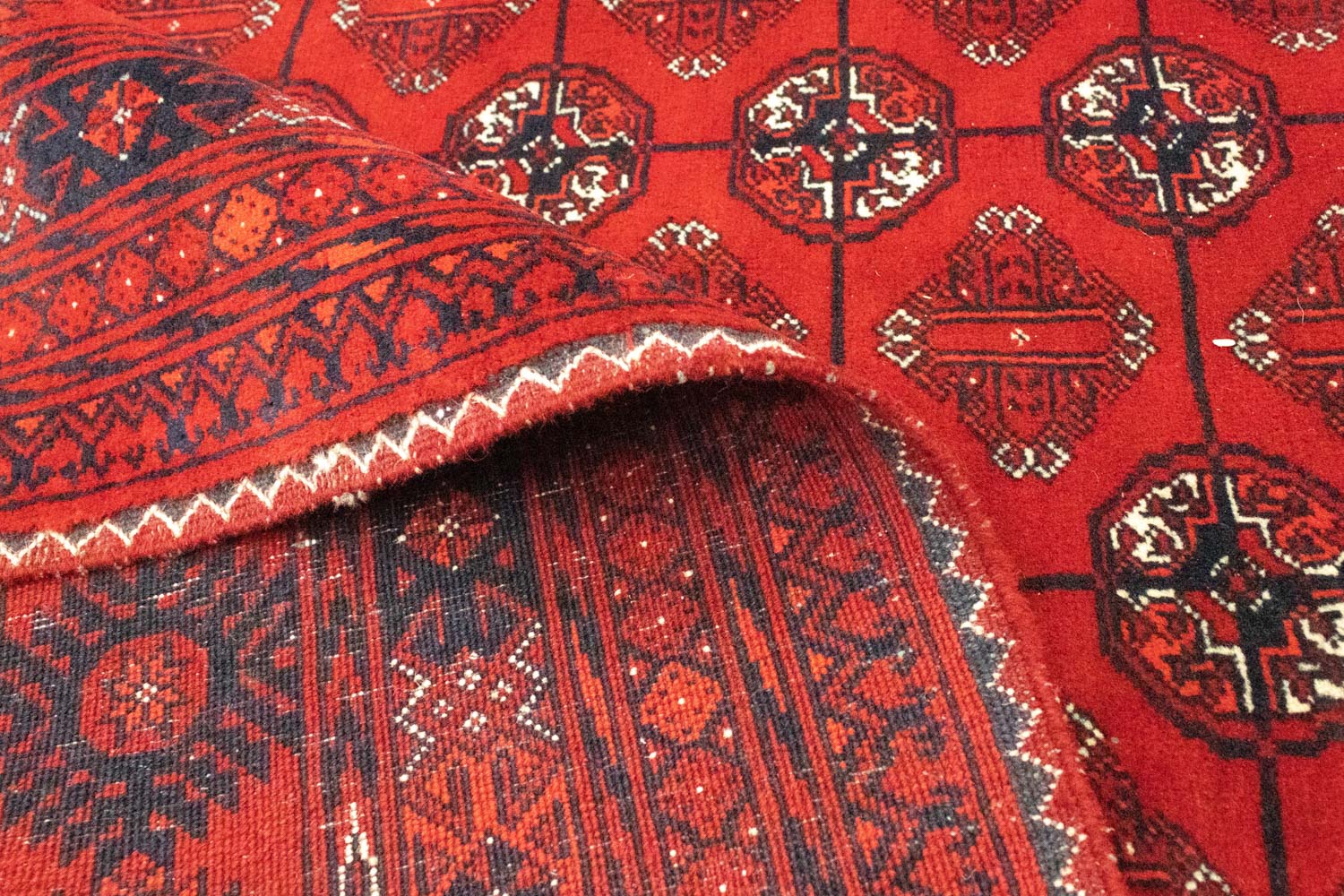 Afghan Teppich - Buchara 299 x 198 cm - dunkelrot - Image 4