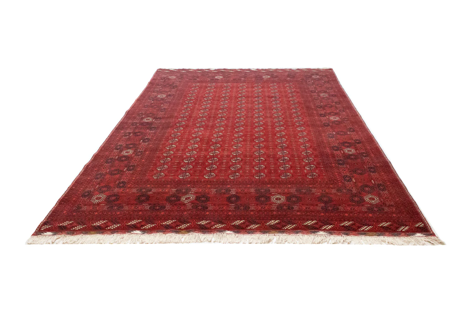 Afghan Teppich - Buchara 299 x 198 cm - dunkelrot - Image 5