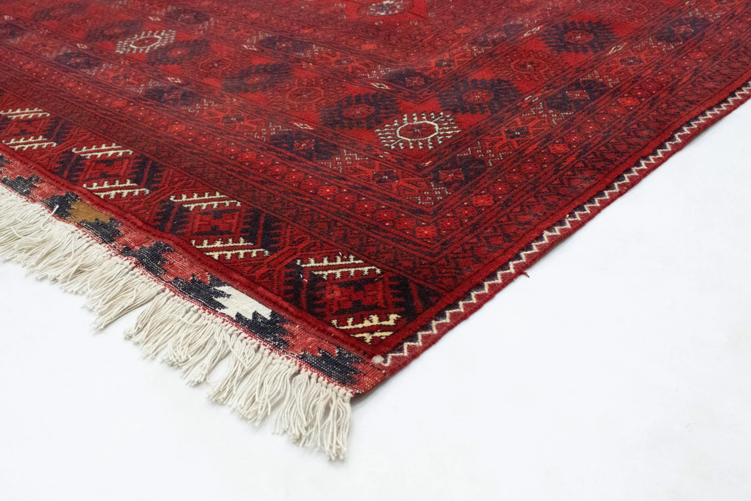 Afghan Teppich - Buchara 301 x 195 cm - dunkelrot - Image 2