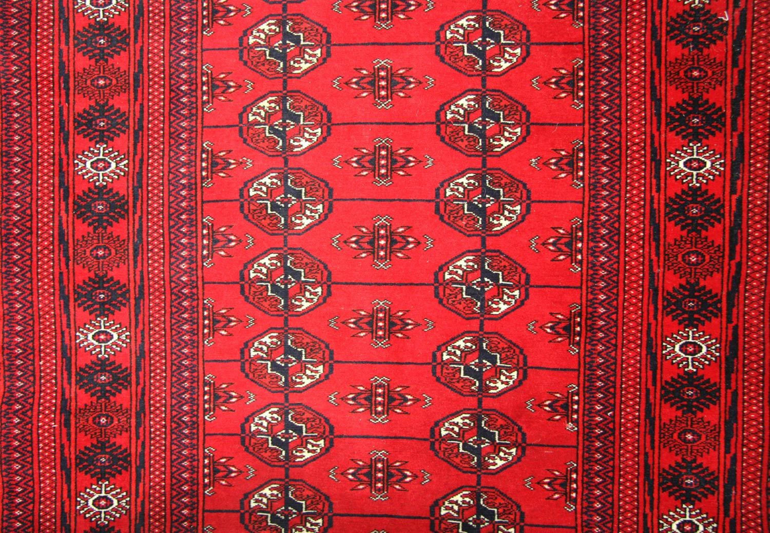 Afghan Teppich - Buchara 352 x 96 cm - rot - Image 2
