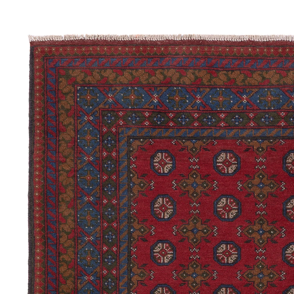 Afghan Teppich - Filpa - 196 x 152 cm - dunkelrot - Image 3