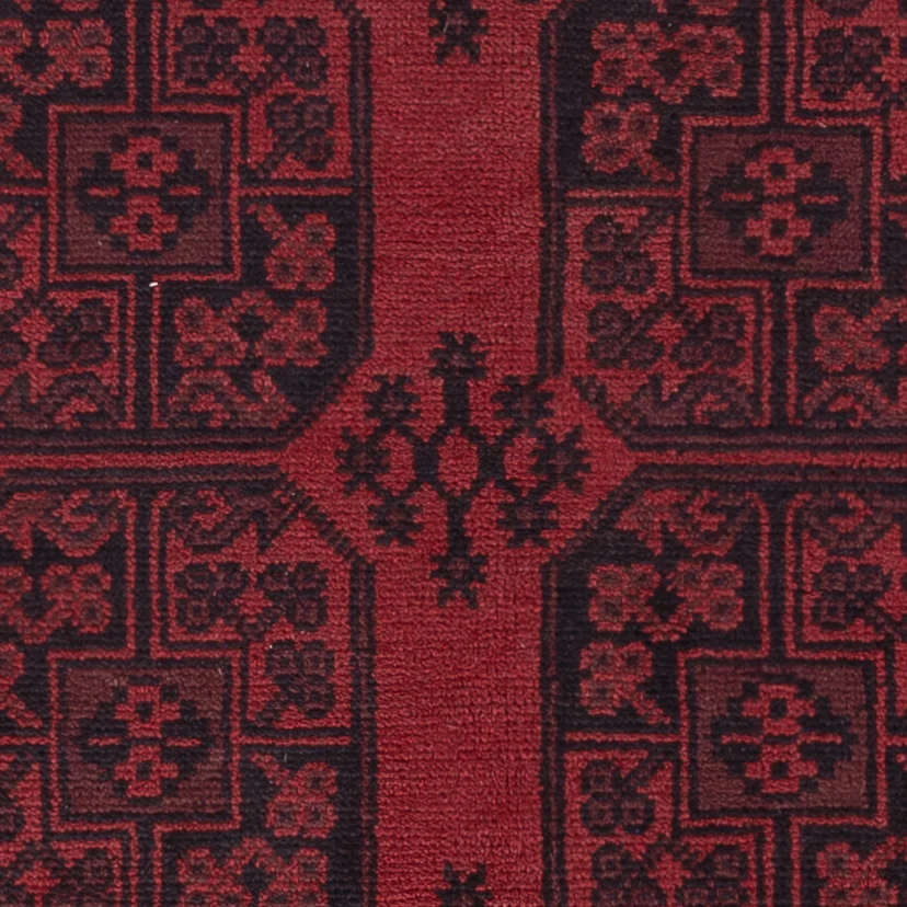 Afghan Teppich - Filpa - 198 x 142 cm - dunkelrot - Image 2